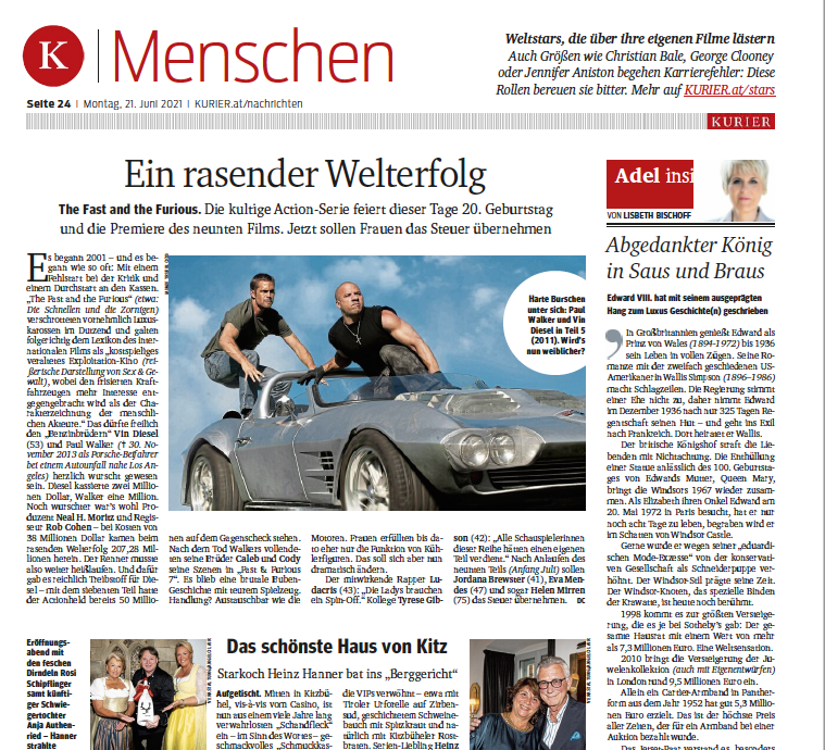 Kurier – Menschen: Das schönste Haus von Kitz