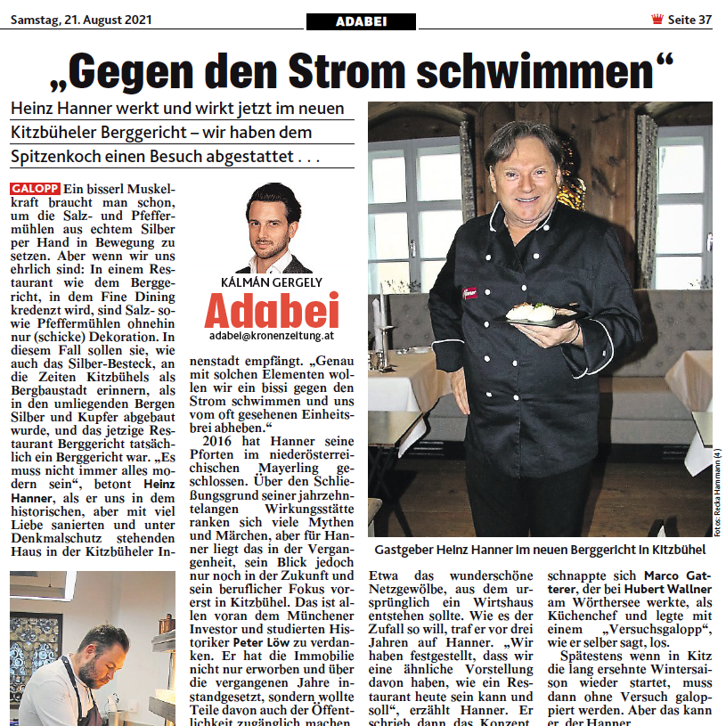 Kronen Zeitung Adabei: Gegen den Strom schwimmen